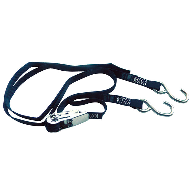 Rod Saver Stainless Steel Ratchet Gunwale Tie-Down - 1" x 16 [SSRGW16] - Premium Tie-Downs from Rod Saver - Just $64.99! Shop now at Brushy Creek Marine