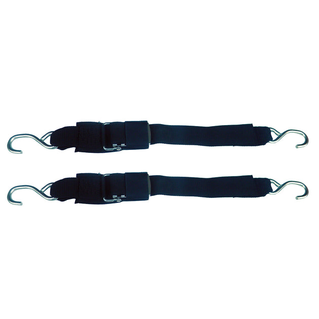Rod Saver Stainless Steel Quick Release Transom Tie-Down - 2" x 3 - Pair [SS/QRTD3] - Premium Tie-Downs from Rod Saver - Just $32.99! Shop now at Brushy Creek Marine