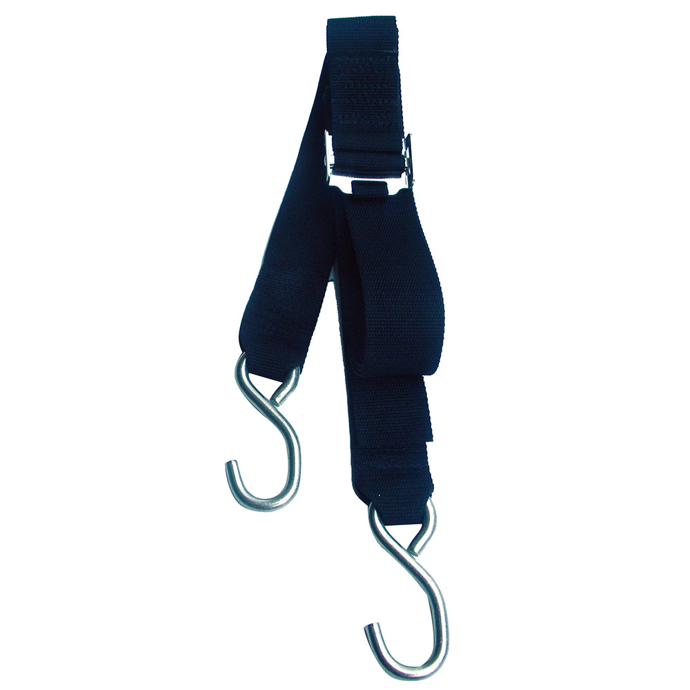 Rod Saver Stainless Steel Roller Buckle Gunwale Tie-Down - 2" x 10 [SS/GW210] - Premium Tie-Downs from Rod Saver - Just $30.99! Shop now at Brushy Creek Marine
