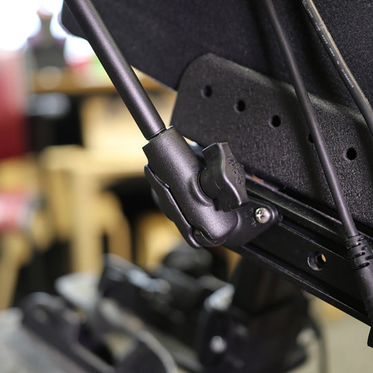 RAM Mount X-Grip Phone Mount f/Wheelchair Seat Tracks [RAM-B-238-WCT-9-UN7] - Premium Wheelchair Mounts from RAM Mounting Systems - Just $148.99! Shop now at Brushy Creek Marine