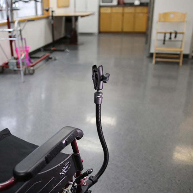 RAM Mount Tough-Claw w/RAM Flex-Rod 26" Extension Arm f/Wheelchairs [RAP-400-18-B-201] - Premium Wheelchair Mounts from RAM Mounting Systems - Just $86.49! Shop now at Brushy Creek Marine