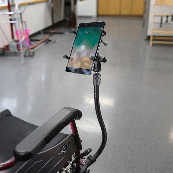 RAM Mount X-GripWheelchair Leg Rail Mount f/7"-8" Tablets [RAP-400-18-B-UN8] - Premium Wheelchair Mounts from RAM Mounting Systems - Just $136.99! Shop now at Brushy Creek Marine