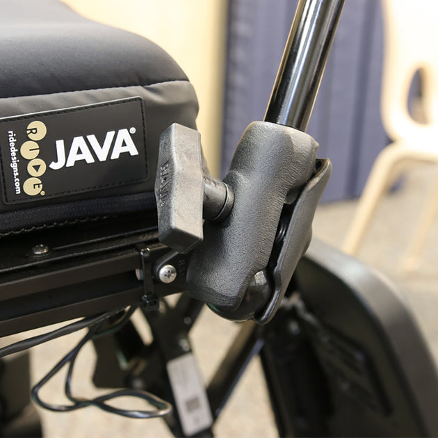RAM Mount X-GripWheelchair Seat Track Mount f/9"-10" Tablets [RAM-238-WCT-9-UN9] - Premium Wheelchair Mounts from RAM Mounting Systems - Just $247.99! Shop now at Brushy Creek Marine
