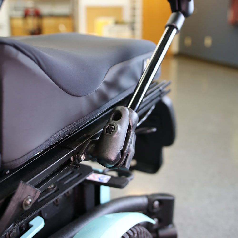 RAM Mount X-GripWheelchair Seat Track Mount f/9"-10" Tablets [RAM-238-WCT-9-UN9] - Premium Wheelchair Mounts from RAM Mounting Systems - Just $247.99! Shop now at Brushy Creek Marine