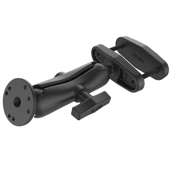 RAM Mount Square Post Clamp f/Posts Up to 3" Wide w/Arm [RAM-101U-247-3] - Premium Rail/Handle Bar Mounts from RAM Mounting Systems - Just $88.49! Shop now at Brushy Creek Marine