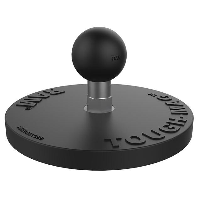 RAM Mount RAM Tough-Mag 88MM Diameter Ball Base [RAM-B-MAG88U] - Premium Surface Mount from RAM Mounting Systems - Just $40.99! Shop now at Brushy Creek Marine
