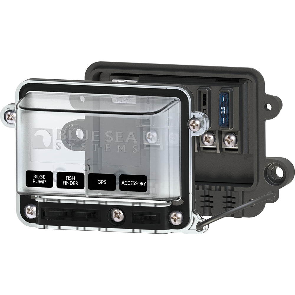Blue Sea 5056 ST-Blade Water Resistant Fuse Block w/Cover [5056] - Premium Fuse Blocks & Fuses from Blue Sea Systems - Just $71.99! Shop now at Brushy Creek Marine