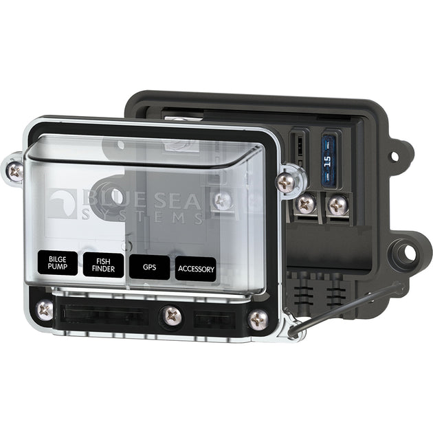 Blue Sea 5056 ST-Blade Water Resistant Fuse Block w/Cover [5056] - Premium Fuse Blocks & Fuses from Blue Sea Systems - Just $71.99! Shop now at Brushy Creek Marine