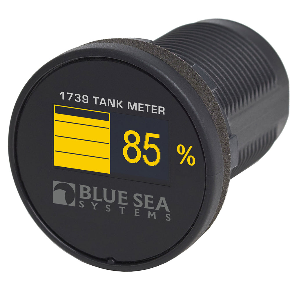 Blue Sea 1739 Mini OLED Tank Meter - Yellow [1739] - Premium Meters & Monitoring from Blue Sea Systems - Just $81.99! Shop now at Brushy Creek Marine