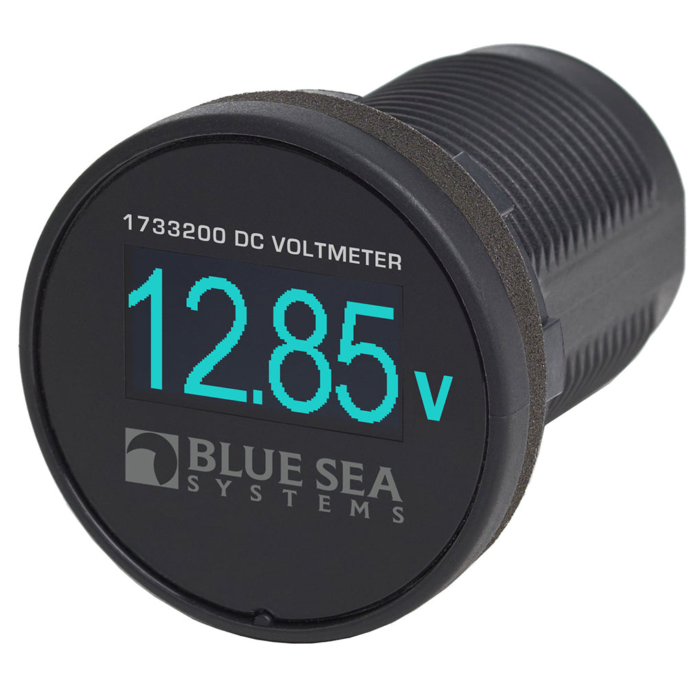 Blue Sea 1733200 Mini OLED Voltmeter - Blue [1733200] - Premium Meters & Monitoring from Blue Sea Systems - Just $77.99! Shop now at Brushy Creek Marine