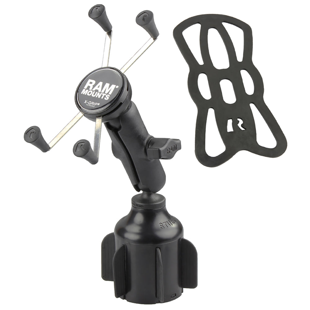 RAM Mount RAM X-Grip Large Phone Mount w/RAM Stubby Cup Holder Base [RAP-B-299-4-UN10U] - Premium Vehicle Mounts from RAM Mounting Systems - Just $79.49! Shop now at Brushy Creek Marine