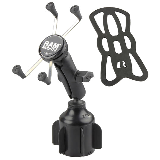RAM Mount RAM X-Grip Large Phone Mount w/RAM Stubby Cup Holder Base [RAP-B-299-4-UN10U] - Premium Vehicle Mounts from RAM Mounting Systems - Just $79.49! Shop now at Brushy Creek Marine