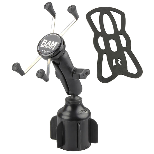 RAM Mount RAM X-Grip Large Phone Mount w/RAM Stubby Cup Holder Base [RAP-B-299-4-UN10U] - Premium Vehicle Mounts from RAM Mounting Systems - Just $81.49! Shop now at Brushy Creek Marine