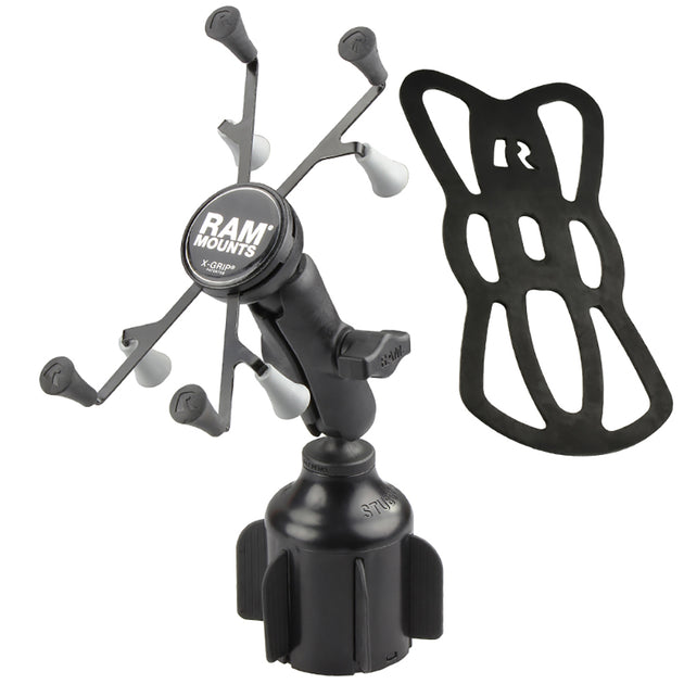 RAM Mount RAM X-Grip f/7"-8" Tablets w/RAM Stubby Cup Holder Base [RAP-B-299-4-UN8U] - Premium Vehicle Mounts from RAM Mounting Systems - Just $88.99! Shop now at Brushy Creek Marine