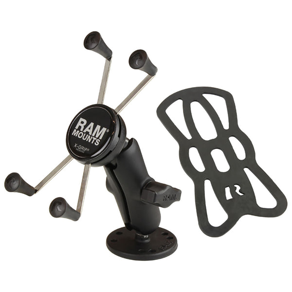 RAM Mount X-Grip Large Phone Mount with Drill-Down Base [RAM-B-138-UN10] - Premium Cell Phone Mounts from RAM Mounting Systems - Just $67.49! Shop now at Brushy Creek Marine