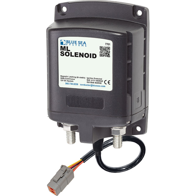 Blue Sea 7701100 ML Solenoid 12V 500A w/Deutsch Connector [7701100] - Premium Battery Management from Blue Sea Systems - Just $278.99! Shop now at Brushy Creek Marine