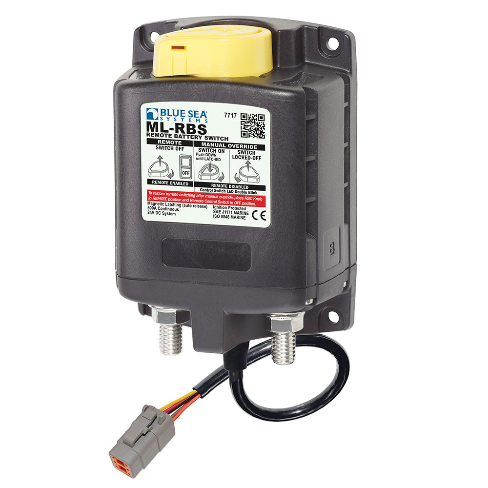 Blue Sea 7717100 ML-RBS Remote Battery Switch with Manual Control Auto Release  Deutsch Connector - 24V [7717100] - Premium Battery Management from Blue Sea Systems - Just $342.99! Shop now at Brushy Creek Marine