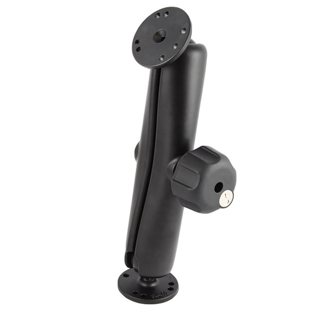 RAM Mount RAM Double Ball Mount w/Key Lock Knob [RAM-101U-DL] - Premium Surface Mount from RAM Mounting Systems - Just $106.99! Shop now at Brushy Creek Marine