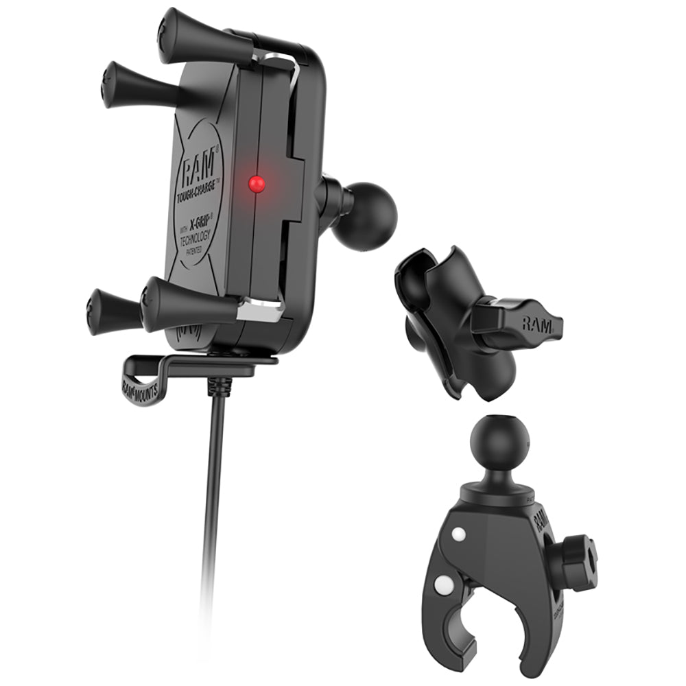 RAM Mount Tough-Charge Waterproof Wireless Charging Mount w/Tough-Claw [RAM-B-400-A-UN12W-V7M] - Premium Rail/Handle Bar Mounts from RAM Mounting Systems - Just $166.99! Shop now at Brushy Creek Marine