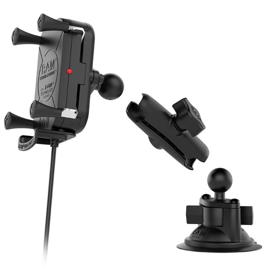 RAM Mount Tough-Charge Waterproof Wireless Charging Suction Cup Mount [RAM-B-166-UN12W] - Premium Suction Cup Mounts from RAM Mounting Systems - Just $131.99! Shop now at Brushy Creek Marine