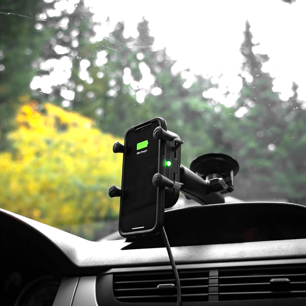 RAM Mount Tough-Charge Waterproof Wireless Charging Suction Cup Mount [RAM-B-166-UN12W] - Premium Suction Cup Mounts from RAM Mounting Systems - Just $131.99! Shop now at Brushy Creek Marine