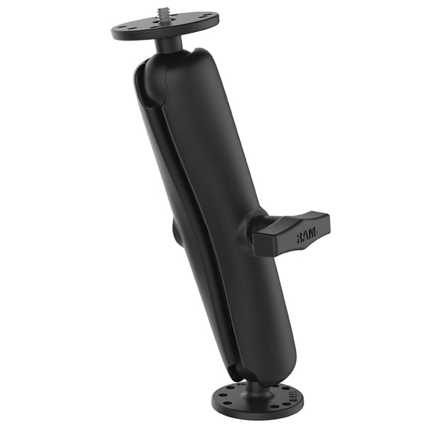 RAM Mount RAM Double Ball Mount w/1/4"-20 Male Thread - Long Arm [RAM-101AU-D] - Premium Surface Mount from RAM Mounting Systems - Just $85.99! Shop now at Brushy Creek Marine