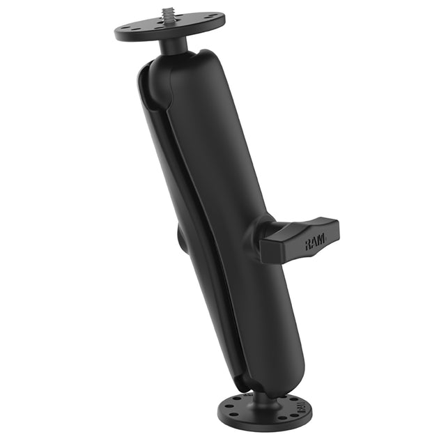 RAM Mount RAM Double Ball Mount w/1/4"-20 Male Thread - Long Arm [RAM-101AU-D] - Premium Surface Mount from RAM Mounting Systems - Just $83.99! Shop now at Brushy Creek Marine