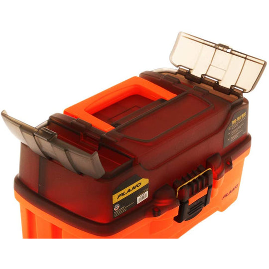 Plano 2-Tray Tackle Box w/Dual Top Access - Smoke  Bright Orange [PLAMT6221] - Premium Tackle Storage from Plano - Just $19.99! Shop now at Brushy Creek Marine