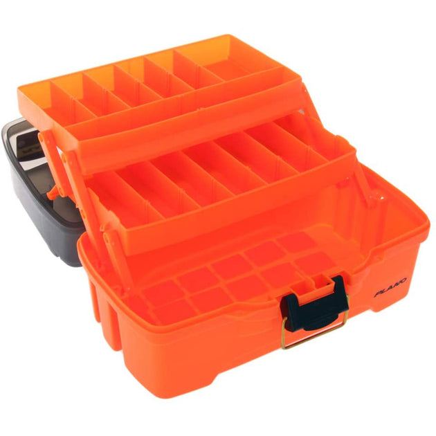 Plano 2-Tray Tackle Box w/Dual Top Access - Smoke  Bright Orange [PLAMT6221] - Premium Tackle Storage from Plano - Just $19.99! Shop now at Brushy Creek Marine