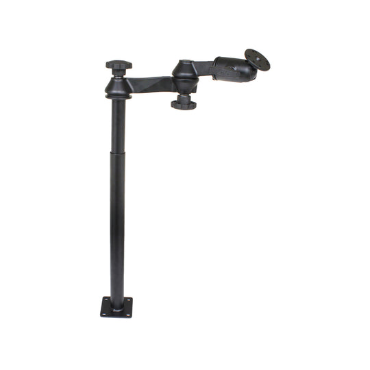 RAM Mount RAM Tele-Pole w/12"  18" Poles, Double Swing Arms  Round Plate [RAM-VP-SW1-1218] - Premium Vehicle Mounts from RAM Mounting Systems - Just $185.49! Shop now at Brushy Creek Marine