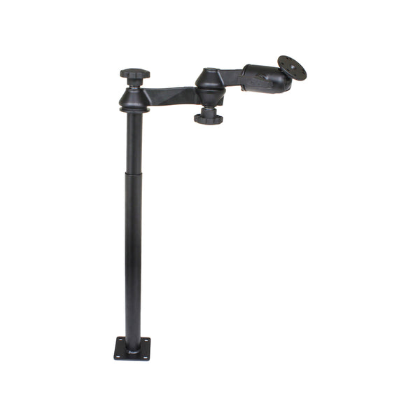 RAM Mount RAM Tele-Pole w/12"  18" Poles, Double Swing Arms  Round Plate [RAM-VP-SW1-1218] - Premium Vehicle Mounts from RAM Mounting Systems - Just $189.99! Shop now at Brushy Creek Marine