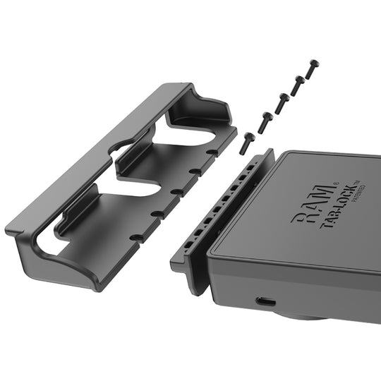 RAM Mount RAM Tab-Lock Holder f/9"-10.5" Tablets w/Heavy Duty Cases [RAM-HOL-TABL20U] - Premium Tablet Mounts from RAM Mounting Systems - Just $84.99! Shop now at Brushy Creek Marine