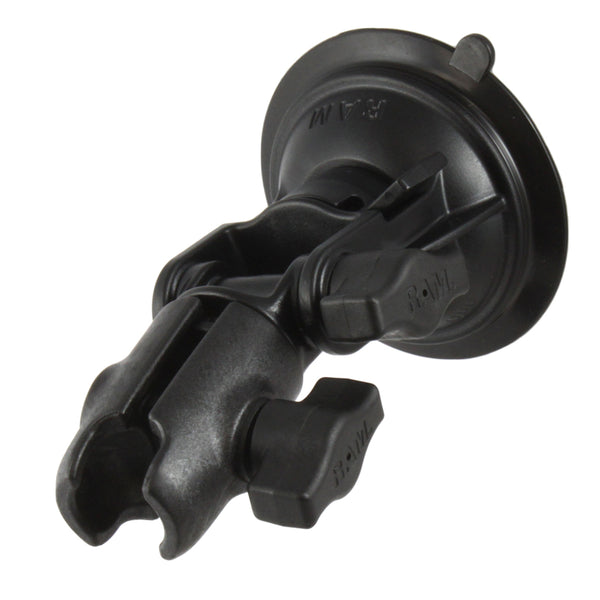 RAM Mount RAM Twist-Lock Composite Suction Cup Ratchet Mount w/Socket Arm [RAP-B-104-224U-QU1] - Premium Suction Cup Mounts from RAM Mounting Systems - Just $27.99! Shop now at Brushy Creek Marine