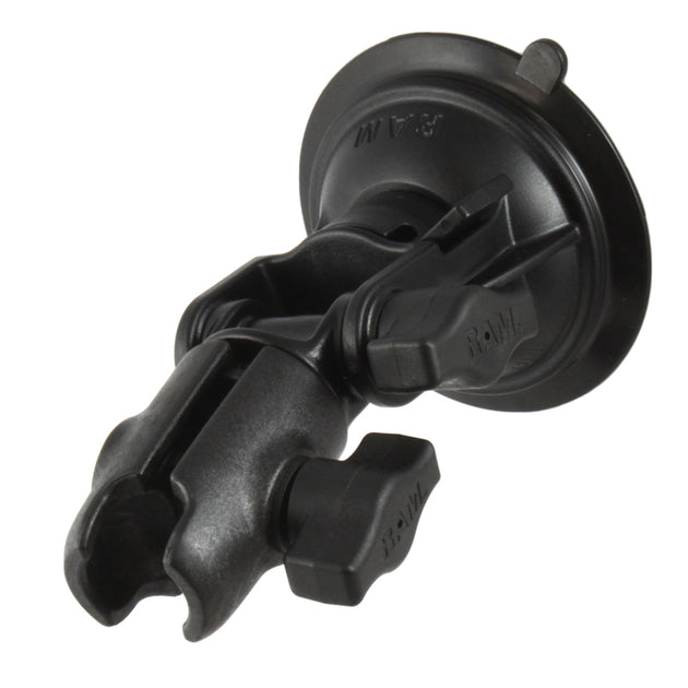 RAM Mount RAM Twist-Lock Composite Suction Cup Ratchet Mount w/Socket Arm [RAP-B-104-224U-QU1] - Premium Suction Cup Mounts from RAM Mounting Systems - Just $27.49! Shop now at Brushy Creek Marine