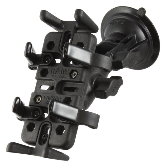 RAM Mount RAM Finger-Grip Universal Mount w/RAM Twist-Lock Suction Cup [RAP-B-104-224-UN4U] - Premium Suction Cup Mounts from RAM Mounting Systems - Just $64.49! Shop now at Brushy Creek Marine