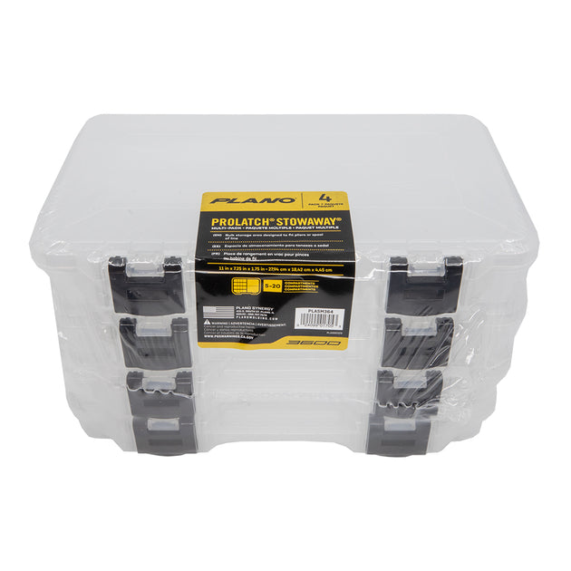 Plano 3650 ProLatch Stowaway *4-Pack [PLASM364] - Premium Tackle Storage from Plano - Just $27.99! Shop now at Brushy Creek Marine