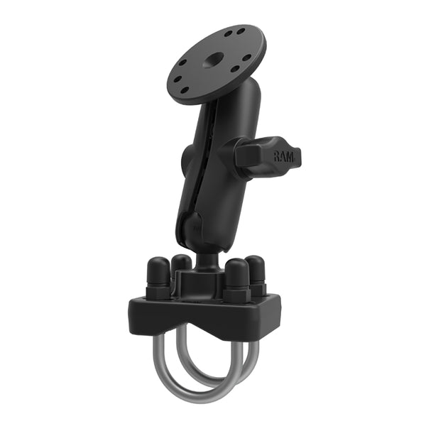 RAM Mount RAM Double U-Bolt Rail Mount f/Smaller Rails [RAM-B-101-235U] - Premium Rail/Handle Bar Mounts from RAM Mounting Systems - Just $47.99! Shop now at Brushy Creek Marine