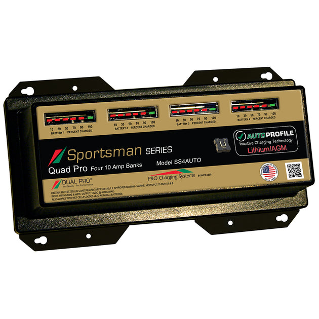 Dual Pro SS4 Auto 40A - 4-Bank Lithium/AGM Battery Charger [SS4AUTO] - Premium Battery Chargers from Dual Pro - Just $769.99! Shop now at Brushy Creek Marine