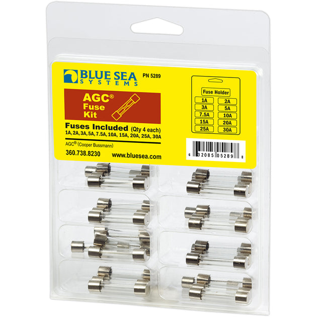 Blue Sea 5289 AGC Fuse Kit - 41-Piece [5289] - Premium Fuse Blocks & Fuses from Blue Sea Systems - Just $38.99! Shop now at Brushy Creek Marine