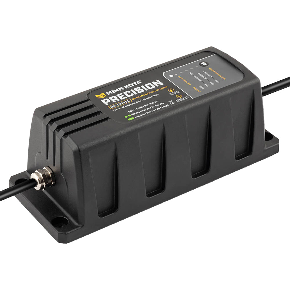 Minn Kota On-Board Precision Charger MK-110 PCL 1 Bank x 10 AMP LI Optimized Charger [1831101] - Premium Battery Chargers from Minn Kota - Just $159.99! Shop now at Brushy Creek Marine