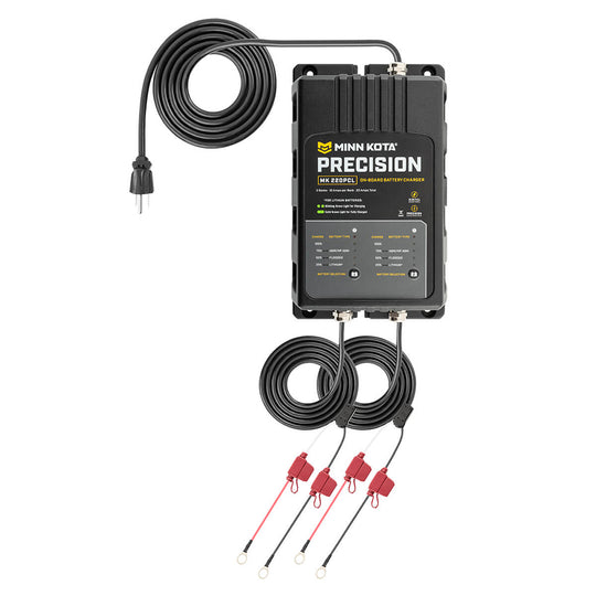 Minn Kota On-Board Precision Charger MK-220 PCL 2 Bank x 10 AMP LI Optimized Charger [1832201] - Premium Battery Chargers from Minn Kota - Just $319.99! Shop now at Brushy Creek Marine