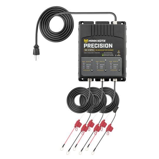 Minn Kota On-Board Precision Charger MK-318 PCL 3 Bank x 6 AMP LI Optimized Charger [1833181] - Premium Battery Chargers from Minn Kota - Just $299.99! Shop now at Brushy Creek Marine
