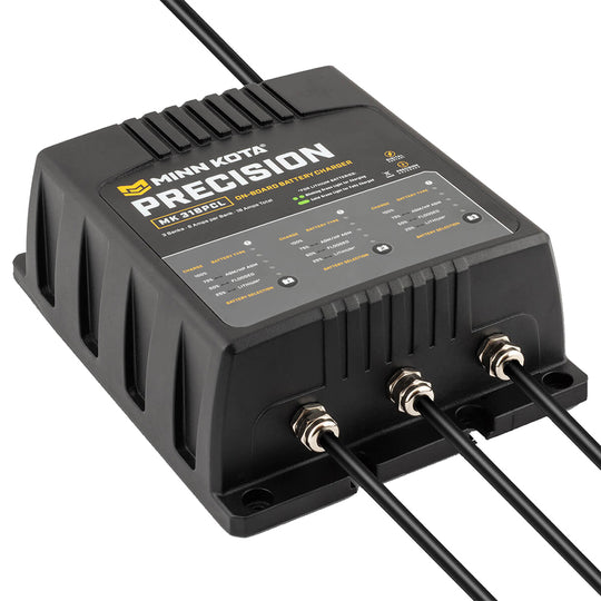 Minn Kota On-Board Precision Charger MK-318 PCL 3 Bank x 6 AMP LI Optimized Charger [1833181] - Premium Battery Chargers from Minn Kota - Just $299.99! Shop now at Brushy Creek Marine
