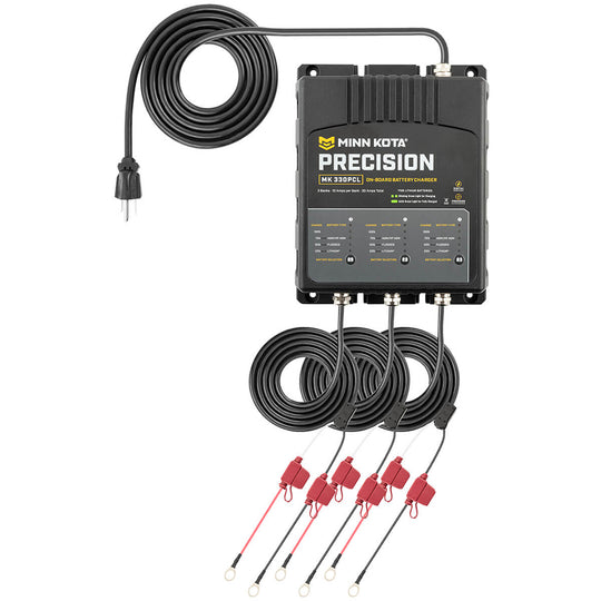 Minn Kota On-Board Precision Charger MK-330 PCL 3 Bank x 10 AMP LI Optimized Charger [1833301] - Premium Battery Chargers from Minn Kota - Just $399.99! Shop now at Brushy Creek Marine