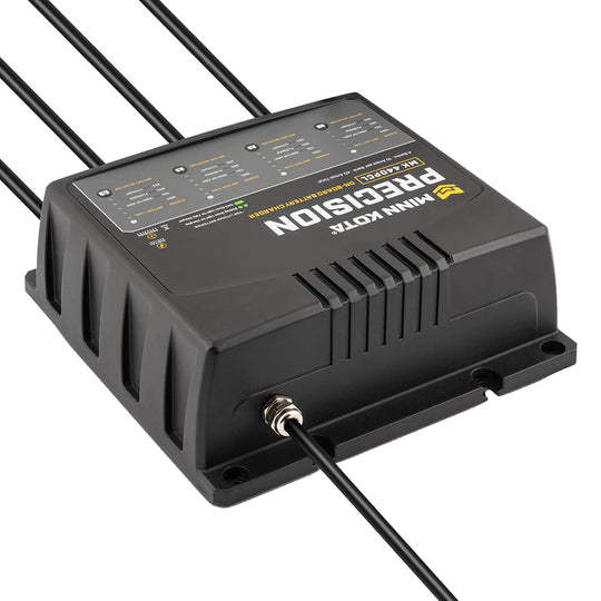 Minn Kota On-Board Precision Charger MK-440 PCL 4 Bank x 10 AMP LI Optimized Charger [1834401] - Premium Battery Chargers from Minn Kota - Just $529.99! Shop now at Brushy Creek Marine