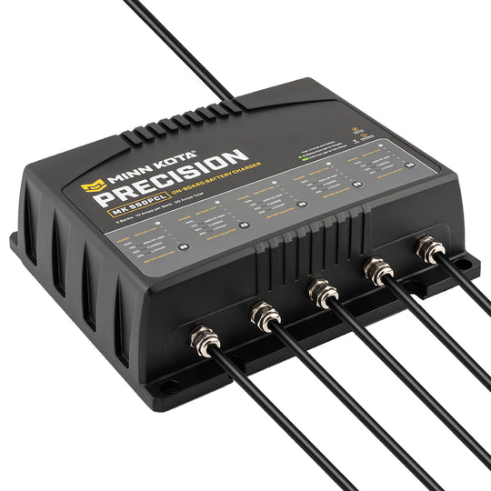 Minn Kota On-Board Precision Charger MK-550 PCL 5 Bank x 10 AMP LI Optimized Charger [1835500] - Premium Battery Chargers from Minn Kota - Just $699.99! Shop now at Brushy Creek Marine