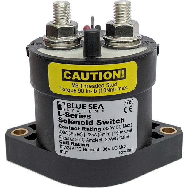 Blue Sea 7765 L-Series Solenoid Switch - 150A - 12/24V DC [7765] - Premium Battery Management from Blue Sea Systems - Just $302.99! Shop now at Brushy Creek Marine