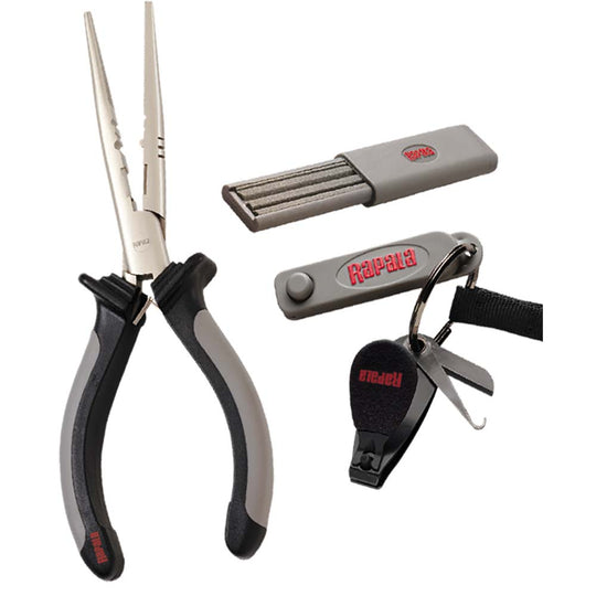 Rapala Combo Pack - Pliers, Clipper, Punch  Sharpener [RTC-6PCHS] - Premium Tools from Rapala - Just $34.99! Shop now at Brushy Creek Marine