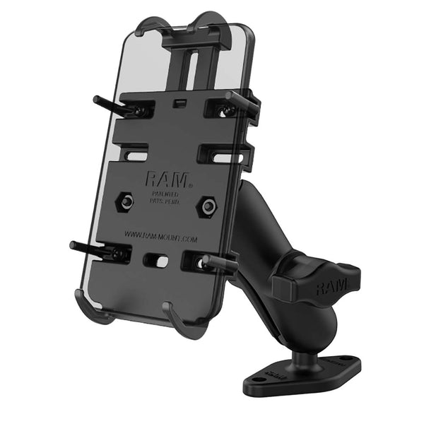 RAM Mount RAM Quick-Grip Phone Mount w/Diamond Base [RAM-B-102-PD3U] - Premium Cell Phone Mounts from RAM Mounting Systems - Just $52.49! Shop now at Brushy Creek Marine