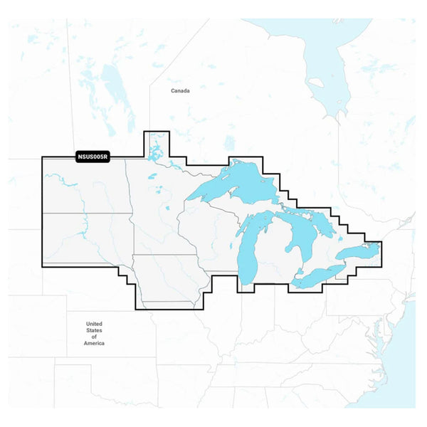 Garmin Navionics+ NSUS005R U.S. North  Great Lakes [010-C1289-20] - Premium Garmin Navionics+ from Garmin - Just $149.99! Shop now at Brushy Creek Marine